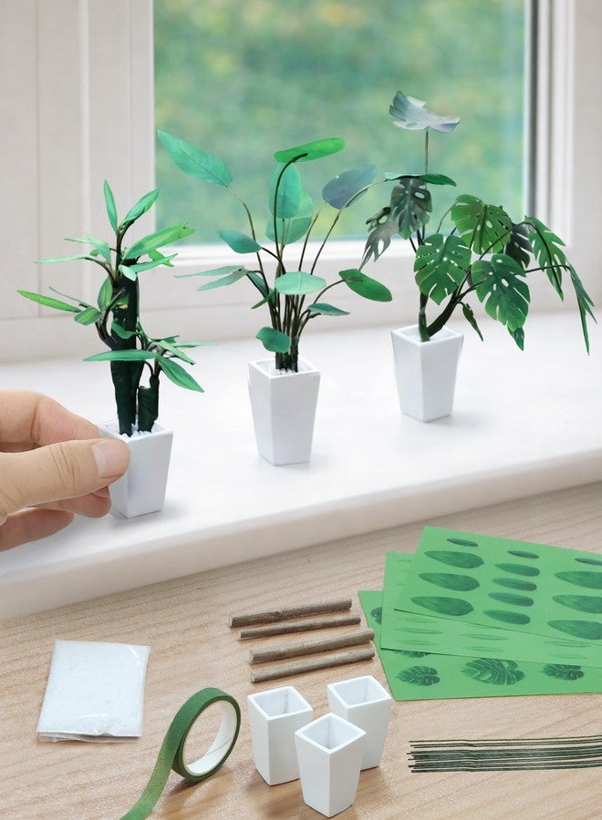 iLAND Crafts for Teens Girls Adult Women DIY Miniature Plants Craft Kits for Beginners Crafting Kits for Teens 14-16 Girls Mini Décor 1/12 Scale Accessories Making Set Crafty Gift Small - Image 1